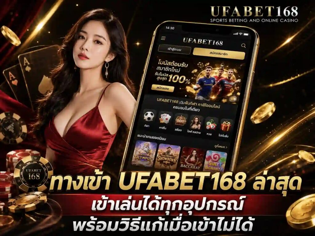 ทางเข้า UFABET168 ล่าสุด เข้าเล่นได้ทุกอุปกรณ์ พร้อมวิธีแก้เมื่อเข้าไม่ได้