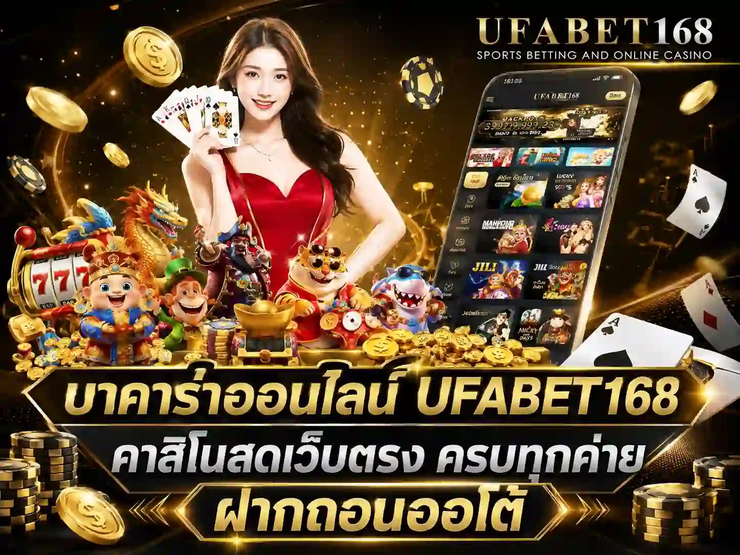 บาคาร่าออนไลน์ UFABET168 คาสิโนสดเว็บตรง ครบทุกค่าย ฝากถอนออโต้