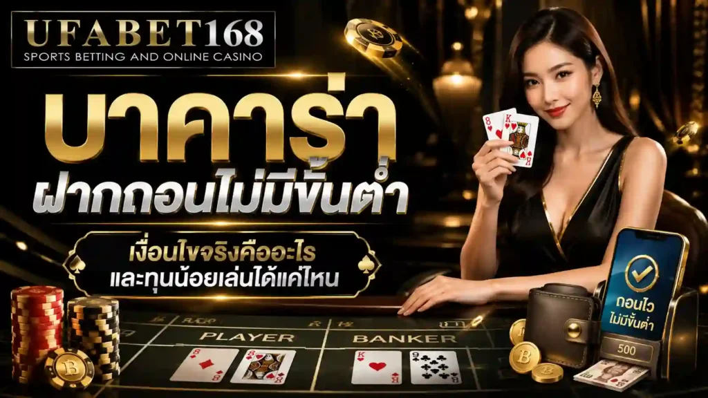 บาคาร่าฝากถอนไม่มีขั้นต่ำ