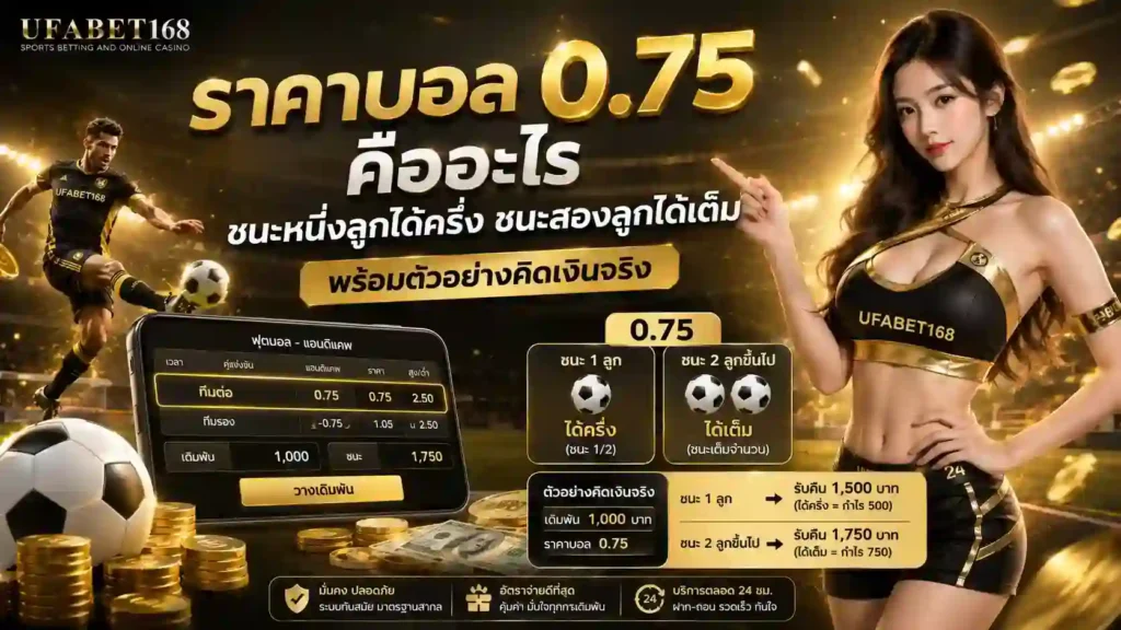 ราคาบอล 0.75