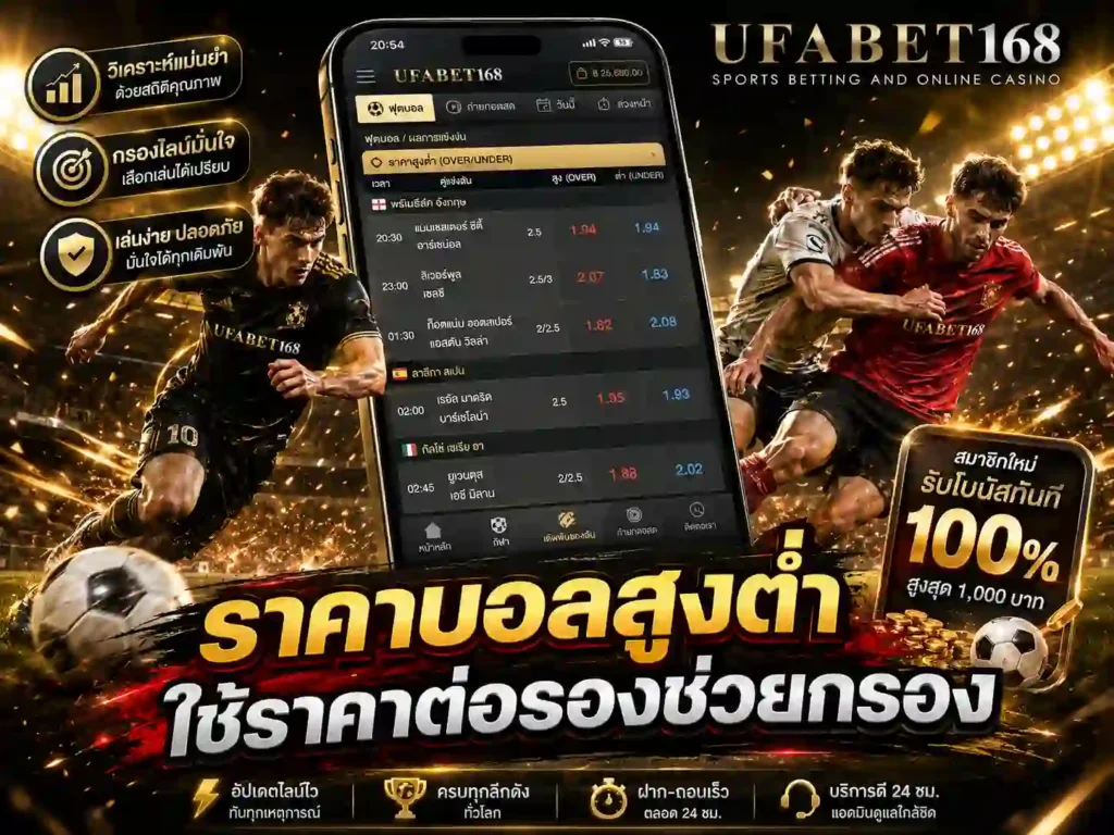 ราคาบอลสูงต่ำ