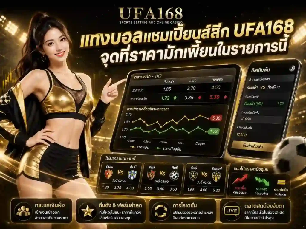 แทงบอลแชมเปี้ยนส์ลีก UFA168
