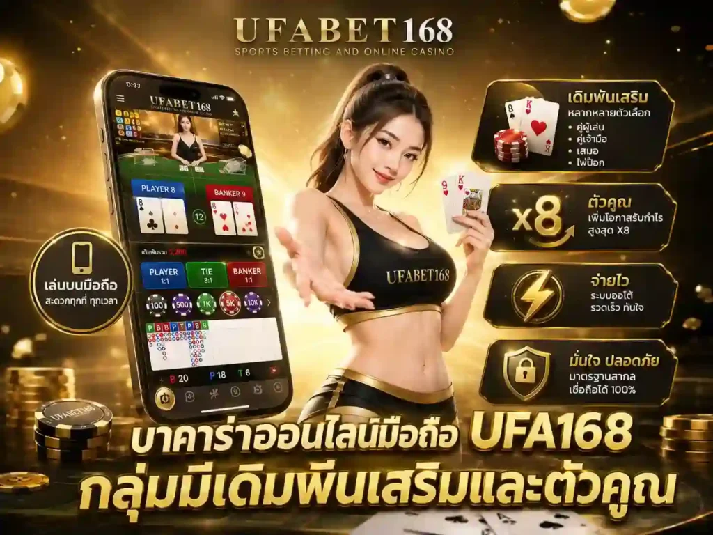 บาคาร่าออนไลน์มือถือ UFA168