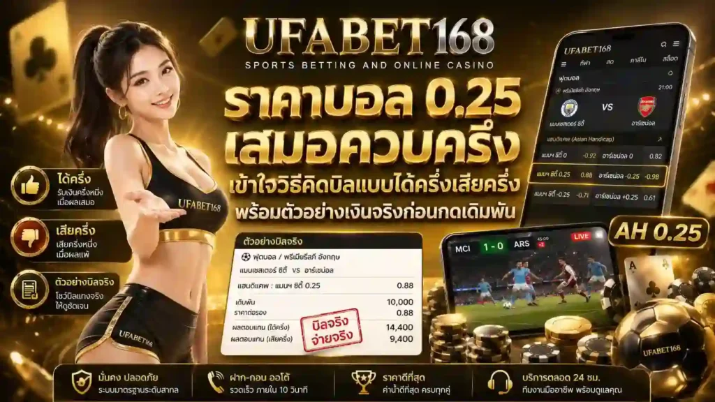 ราคาบอล 0.25