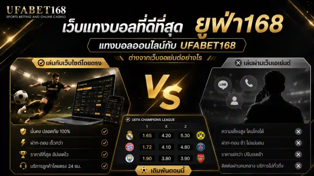 เว็บแทงบอลที่ดีที่สุด ยูฟ่า168
